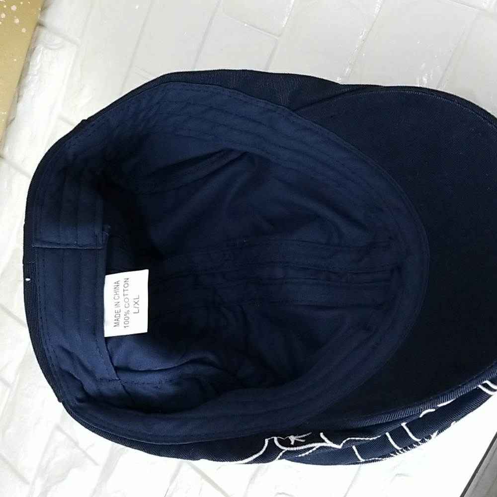 Angelino Embroidered Newsboy Cap - Picture 5 of 6